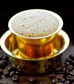 ROLIMOLI South Indian Dabara and Tumbler Brass Coffee Set For Drinking Serving Tea Set Kitchen Set 1