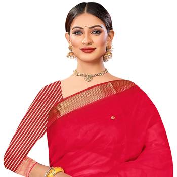 Dark magenta embroidered organza saree with blouse 2