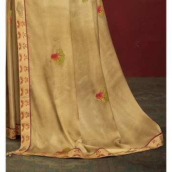 Mustard plain chiffon saree with blouse 3