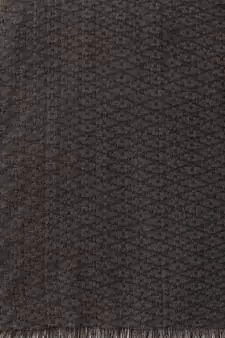 Grey & Yellow Woven Diamond Weave Pure Viscose Rayon Stole
