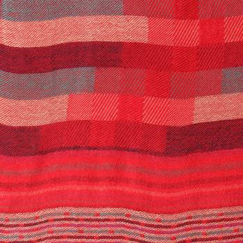 Red & Multi Viscose Rayon Woven Design Shawl 4