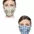 2 Multicolor 3-Ply Art Silk Embellished Fabric Fashion Mask