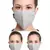 3 Silver & White 3-Ply Reusable Cotton Lurex Fabric Fashion Mask