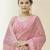 Baby Pink Color Georgette base Designer Saree with Thread & Sequins Work