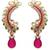 Bollywood Fashion Jewelry Set Cuff Dangler Earrings
