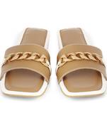 The Daily Edit Nude Chain Flats