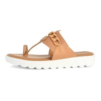 Nude Chain Confort Sole Kolhapuri 3