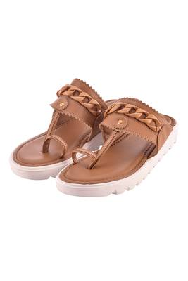 Nude Chain Confort Sole Kolhapuri 5
