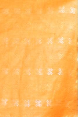 This is   Orange Blended Silk saree from Charukriti 4