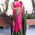 This is   Pink Blended Silk saree with geomatric design from Charukriti