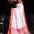 This is   White Blended Silk saree with box design from Charukriti