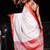 This is   White Blended Silk saree with box design from Charukriti