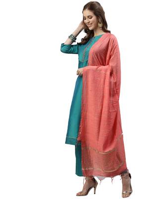 Rama Embroidary Lace Tafetta Kurta Set 3