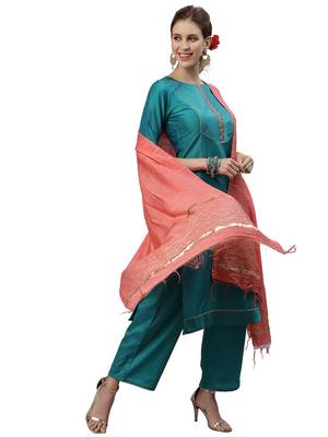 Rama Embroidary Lace Tafetta Kurta Set 5