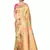 Golden Woven Silk Blend Saree With Blouse