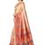 Beige woven silk blend saree with blouse