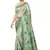 Sea Green Woven Silk Blend Saree With Blouse