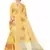Yellow Woven Super Net Saree With Blouse