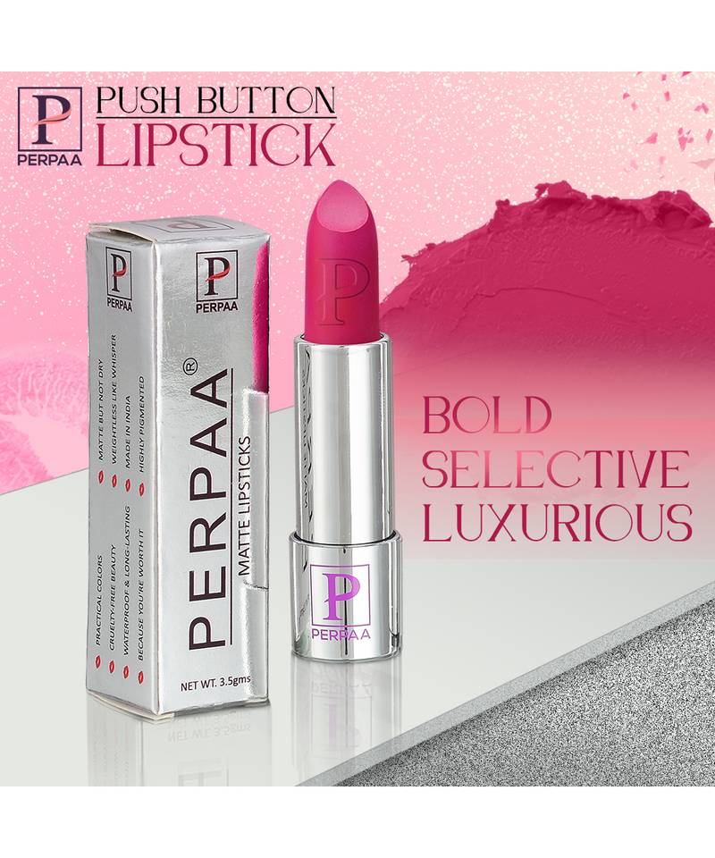 Lipstick  Long Lasting  Moisturizing Lip Color Enrich with Vitamin Creamy Matte Bullet Lipstick (Matte Pink)