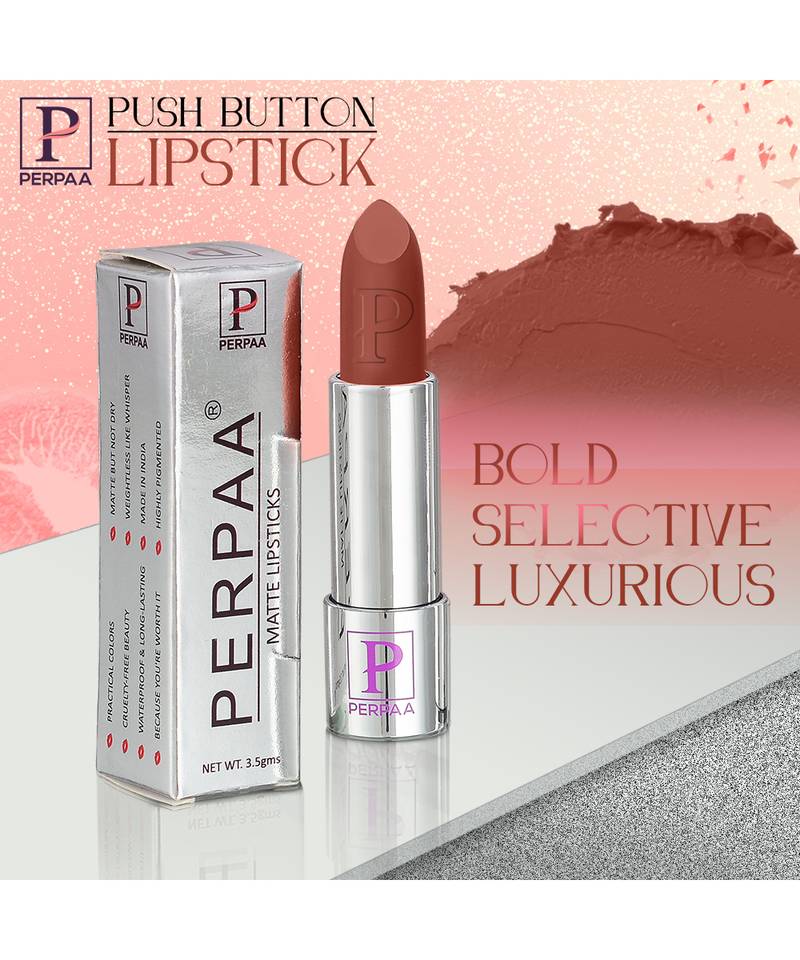 Lipstick  Long Lasting  Moisturizing Lip Color Enrich with Vitamin E   Lipstick (Pack of 2  Maroon  Peach Nude)