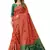 Red Woven Cotton Silk Saree With Blouse