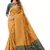 Yellow woven Banarasi Cotton  silk saree with blouse