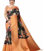 Multicolor Woven Cotton Silk Saree With Blouse