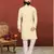 Men Yellow Georgette Embroidery Kurta Churidar Set
