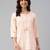 Peach printed cotton tunics