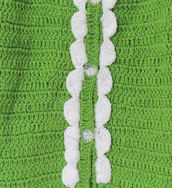 Woonie Handmade Full Sleeves Sweater - Green 3