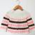 Woonie Full Sleeves Handmade Striped Sweater- Pink