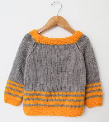 Woonie Full Sleeves Solid Colour Sweater - Grey 2