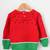 Woonie Full Sleeves Handmade Dual Shaded Watermelon Sweater - Red & Green