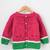 Woonie Full Sleeves Handmade Watermelon Sweater - Pink