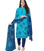 Women's Cotton Printed Unstitched Salwar Suit Material