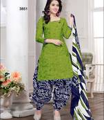 Women's Cotton Printed Unstitched Salwar Suit Material