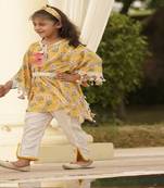 Yellow Printed Kaftan