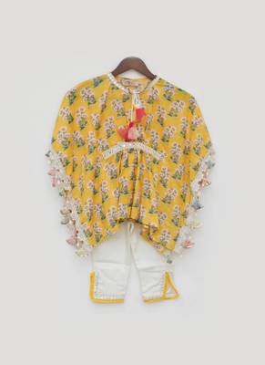 Yellow Printed Kaftan 3
