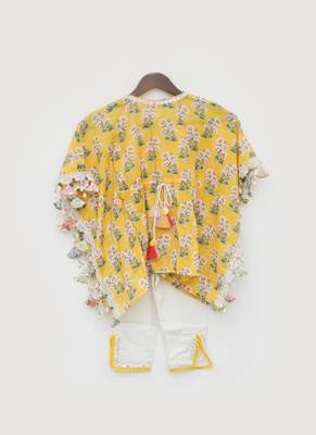 Yellow Printed Kaftan 4