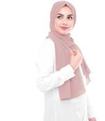 Purple plain georgette hijab