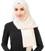 Grey plain georgette hijab