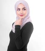 Purple plain chiffon hijab