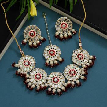Maroon necklace-sets 1