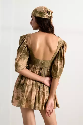 Green Silk Alanna Dresses