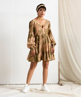 Green Silk Dove Dresses 1