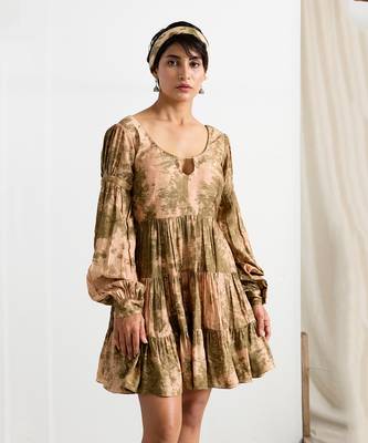 Green Silk Dove Dresses 3