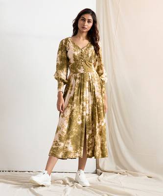 Green Silk Lana Dresses 1