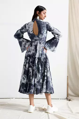 Black Silk Zuelia Dresses