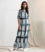 Blue Silk Amira Dresses