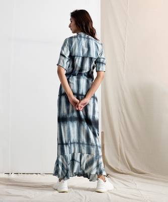 Blue Silk Amira Dresses 2